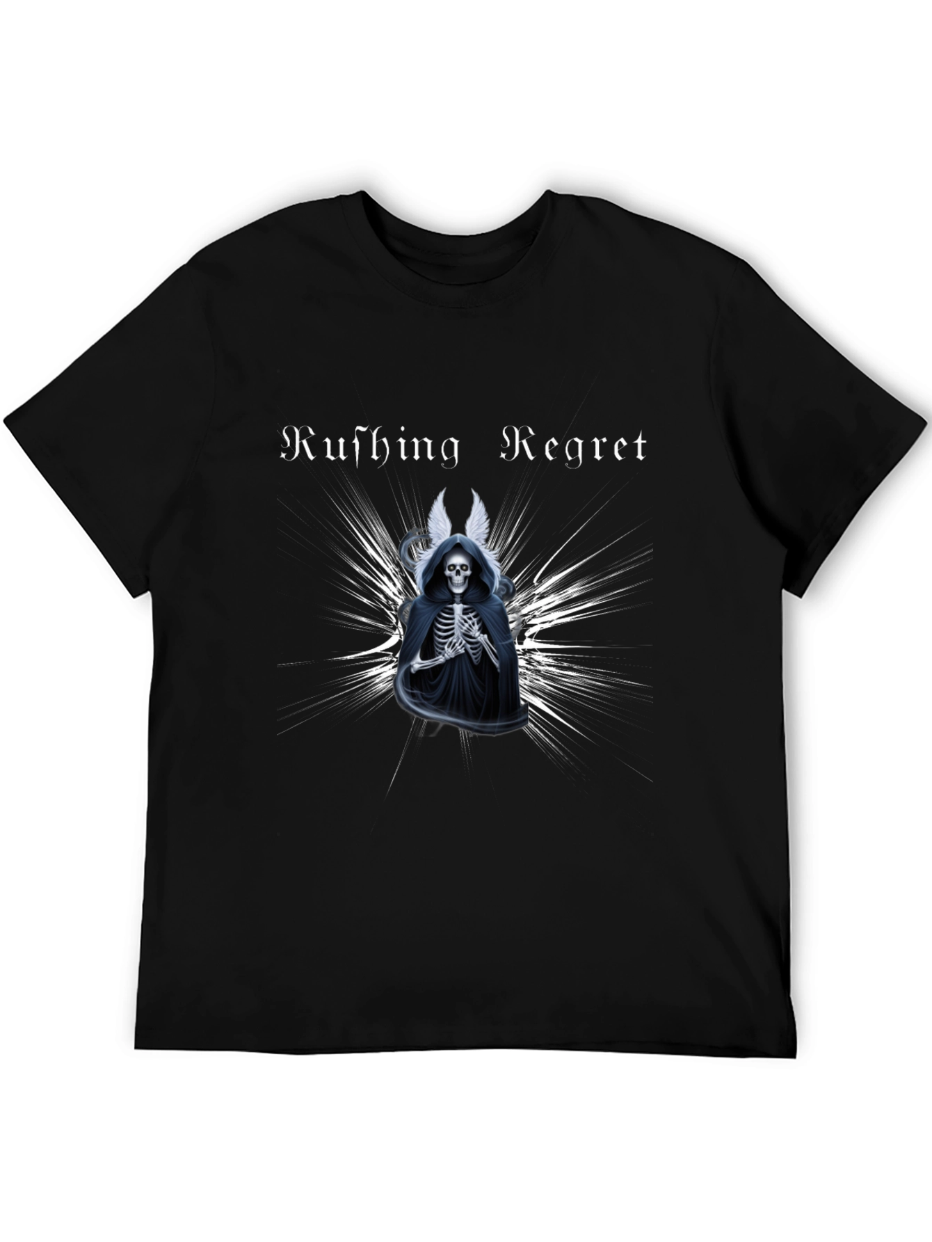 Rushing Regret Skeleton Graphic T-Shirt