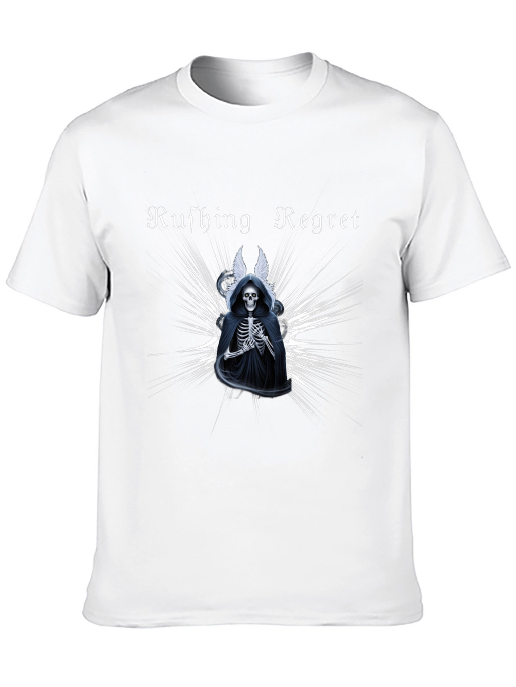 Rushing Regret Skeleton Graphic T-Shirt