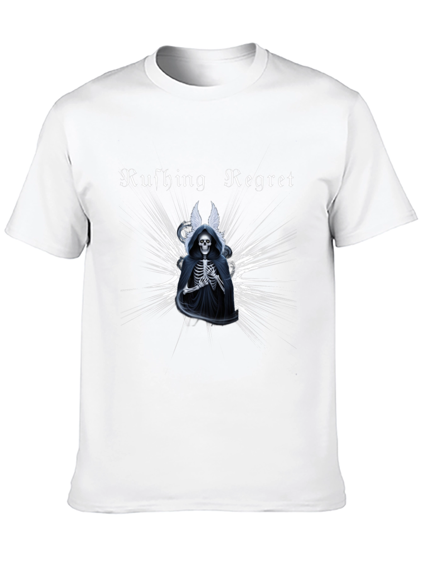 Rushing Regret Skeleton Graphic T-Shirt