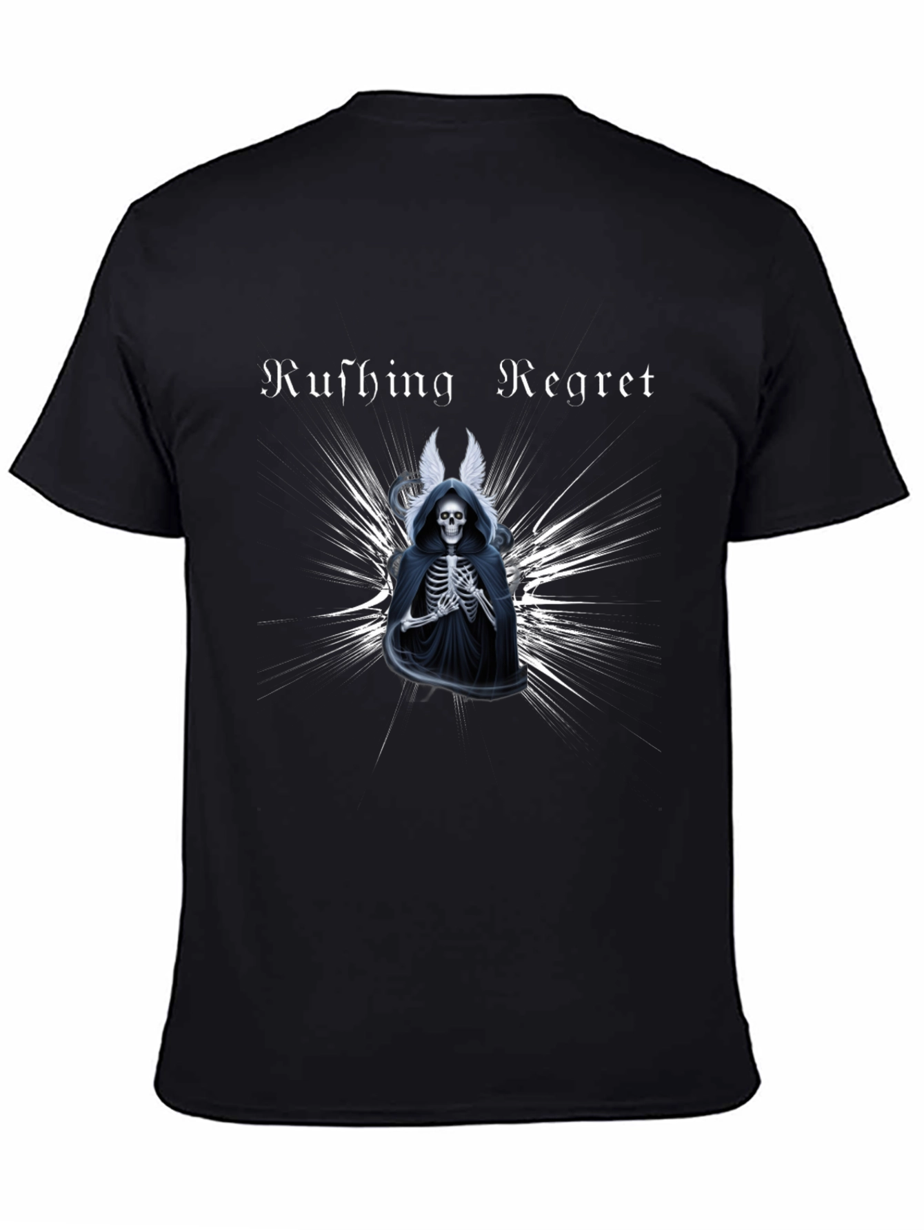 Rushing Regret Skeleton Graphic T-Shirt