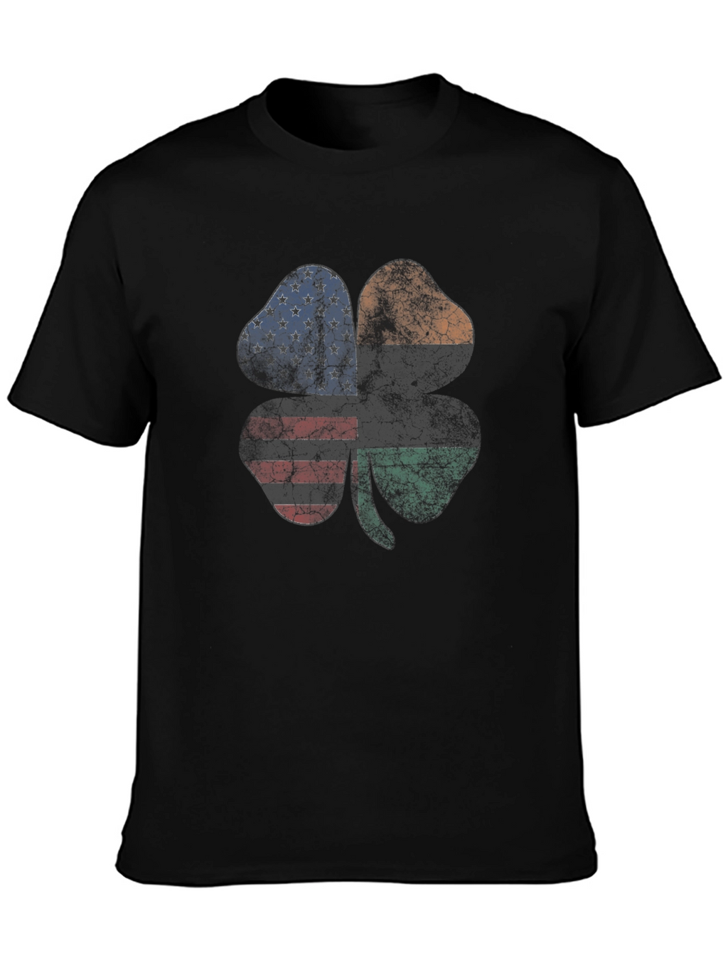 St. Patricks Day Shamrock Flag Graphic Tee