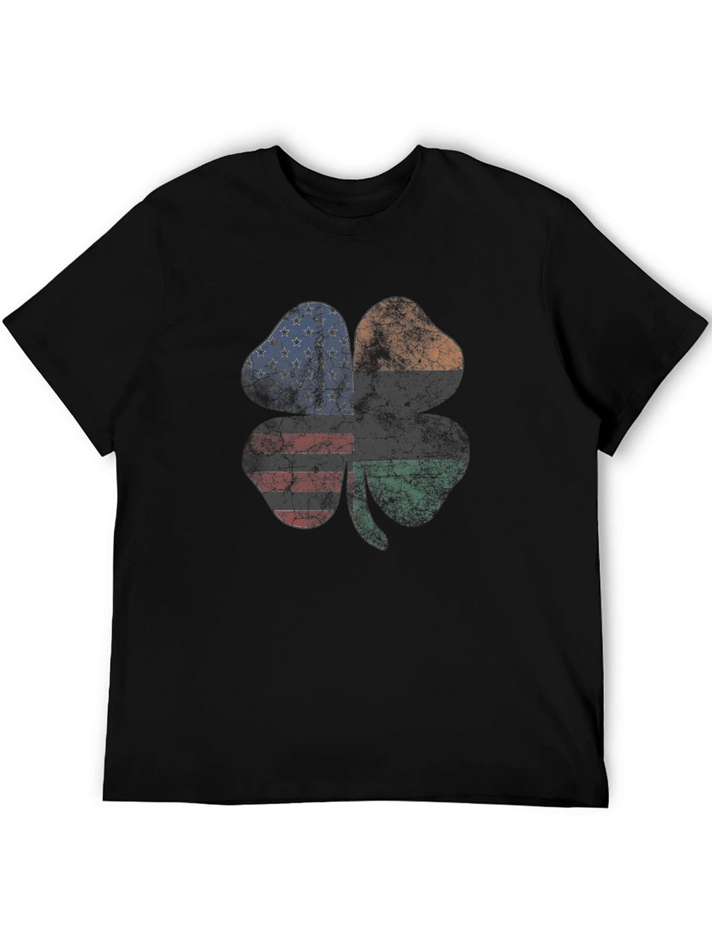 St. Patricks Day Shamrock Flag Graphic Tee