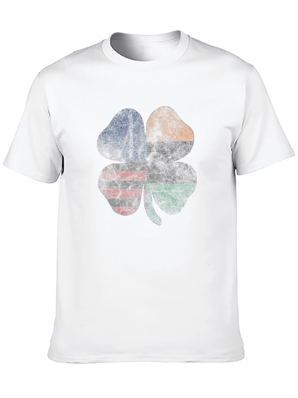 St. Patricks Day Shamrock Flag Graphic Tee