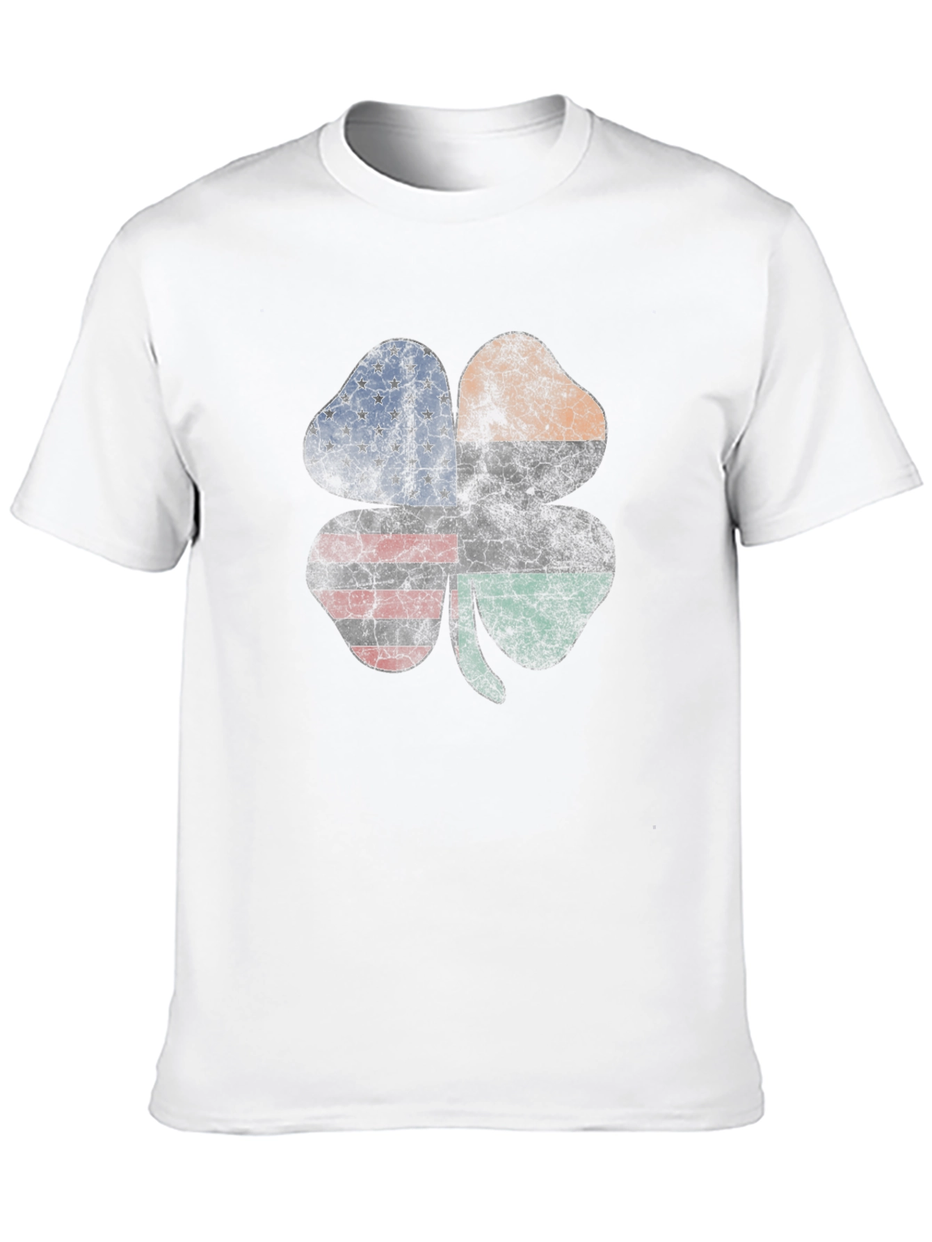 St. Patricks Day Shamrock Flag Graphic Tee