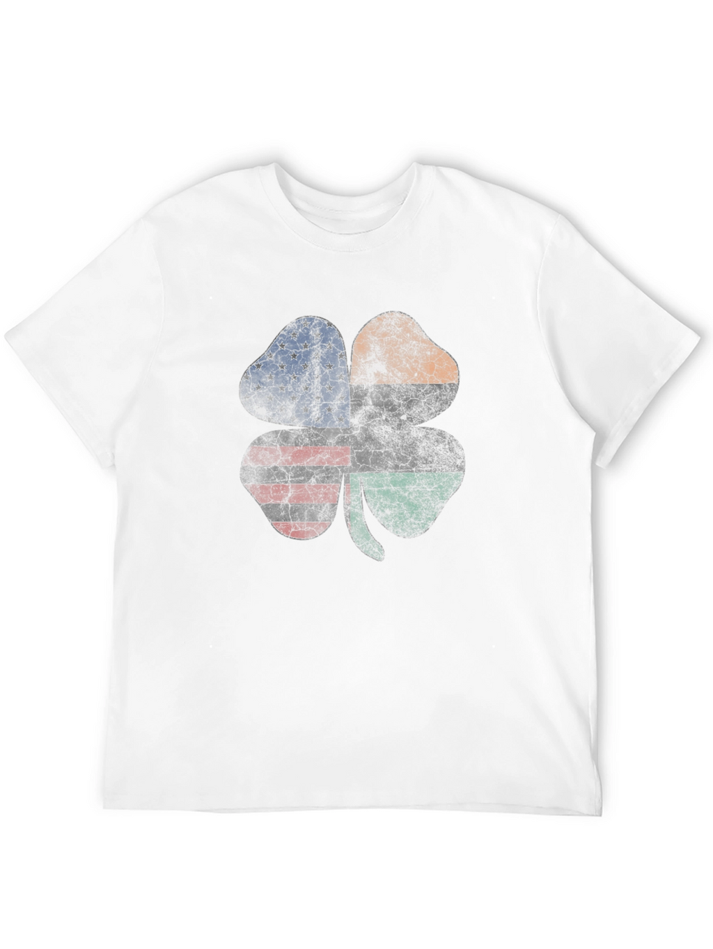 St. Patricks Day Shamrock Flag Graphic Tee