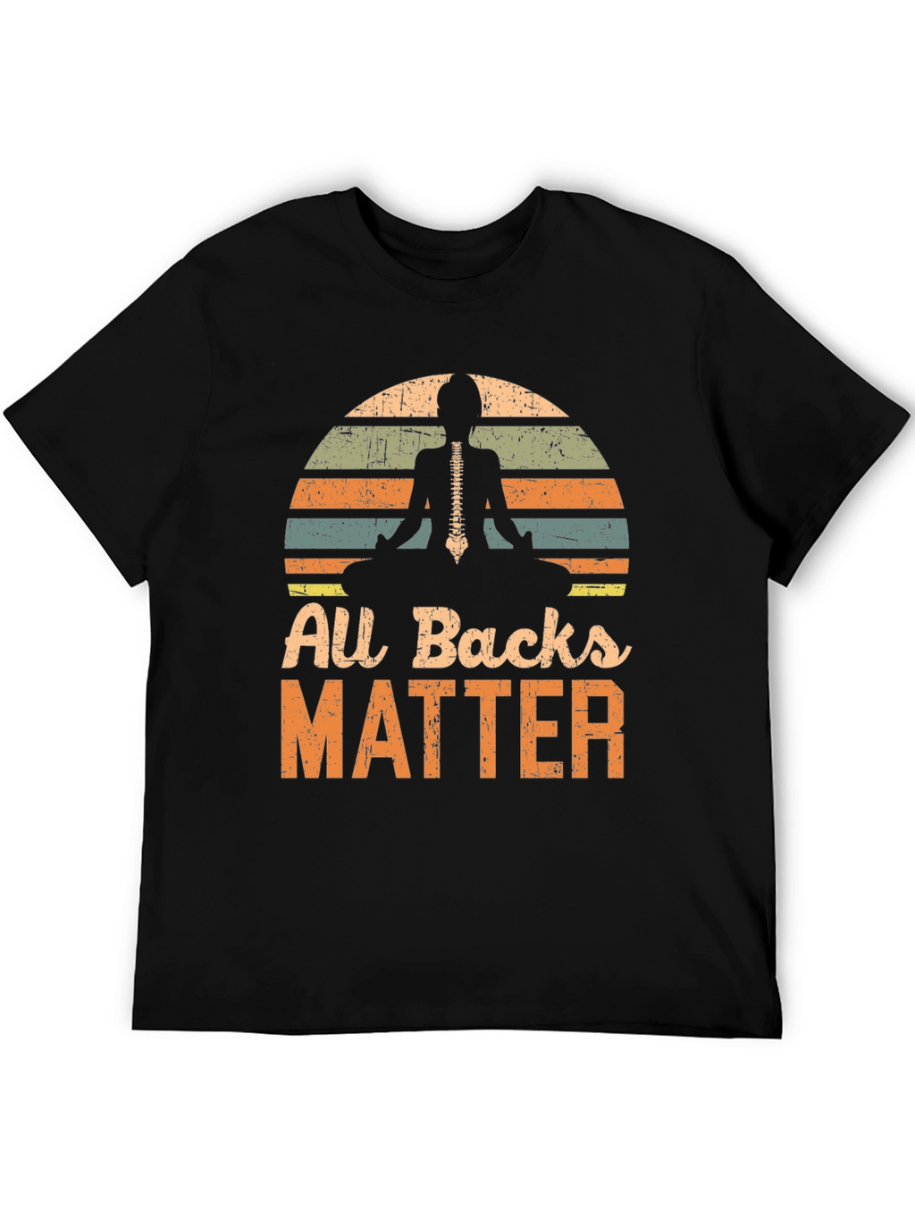 All Backs Matter Yoga Skeleton T-Shirt