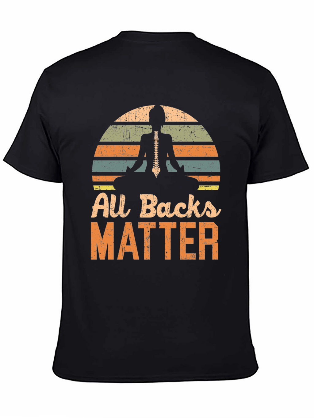 All Backs Matter Yoga Skeleton T-Shirt
