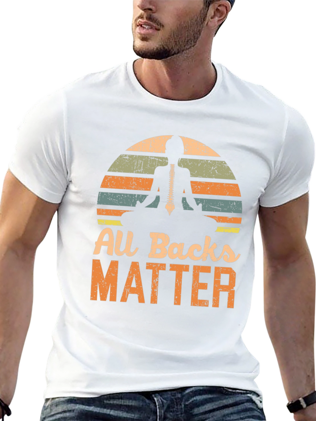All Backs Matter Yoga Skeleton T-Shirt