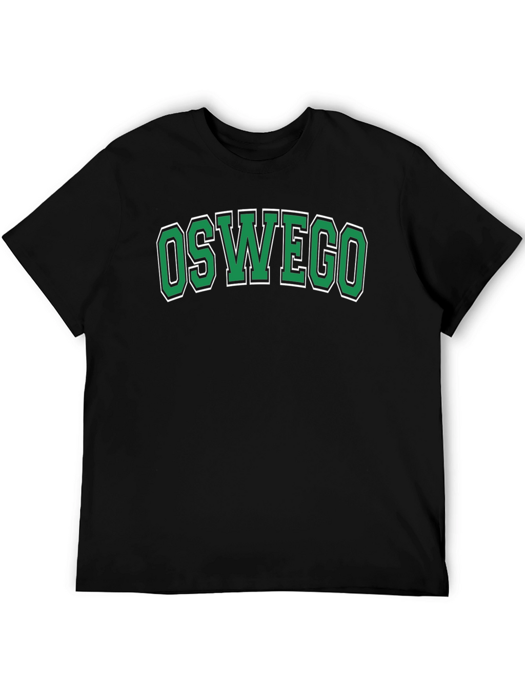 Oswego Graphic Tee - College Style Black T-Shirt