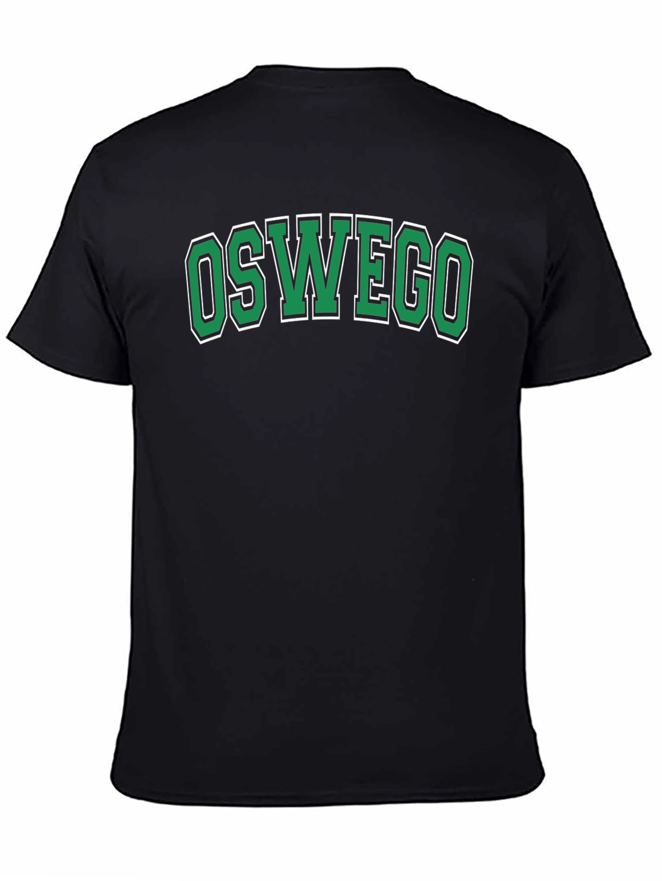 Oswego Graphic Tee - College Style Black T-Shirt