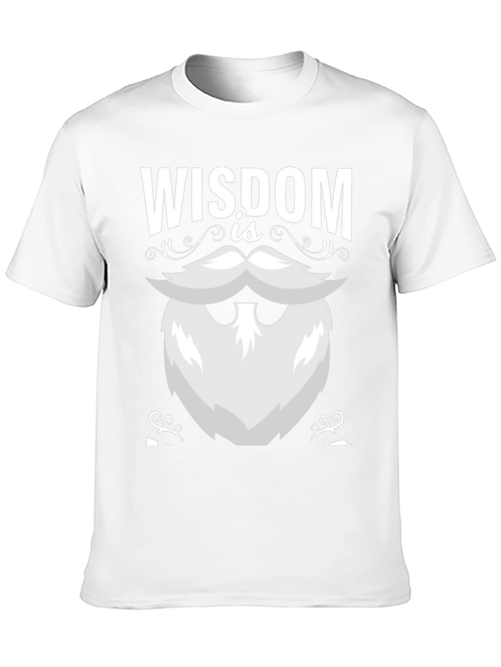 Wisdom Beard Graphic Tee - Black Cotton T-Shirt