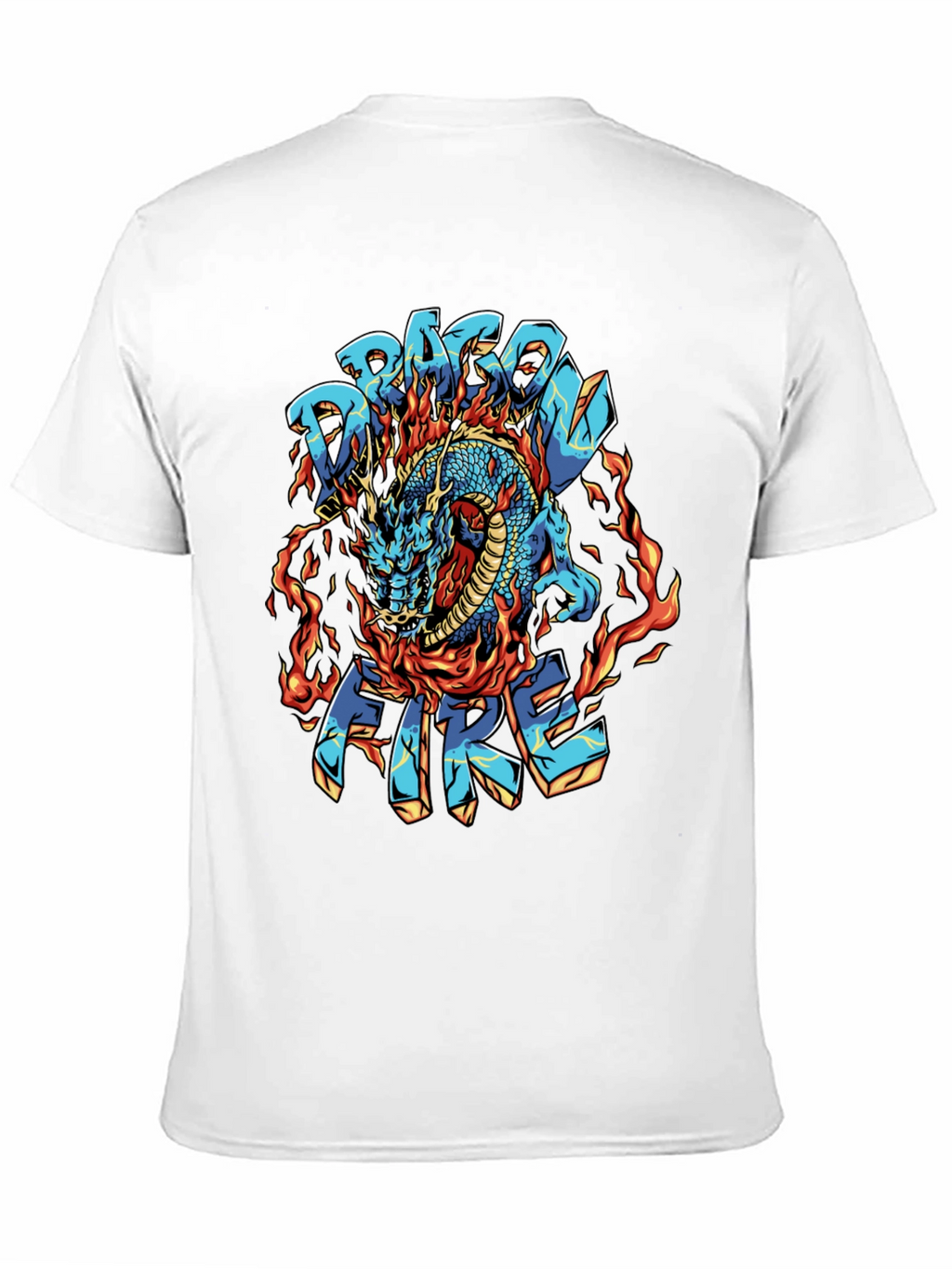 Dragon Fire Graphic Black T-Shirt