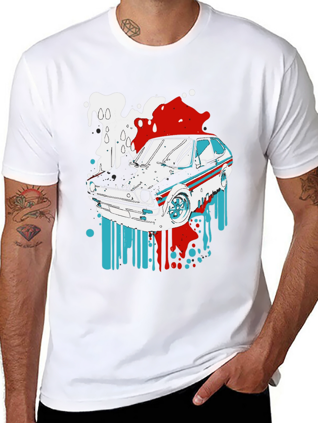 Retro Car Graphic Tee - Unique Automotive Style