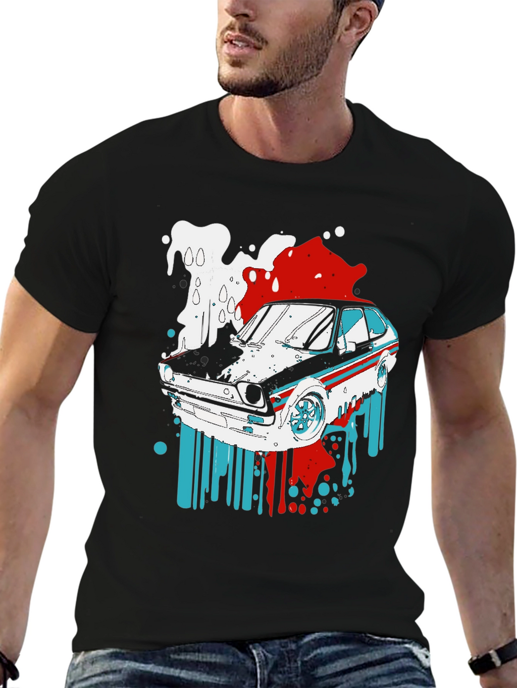 Retro Car Graphic Tee - Unique Automotive Style