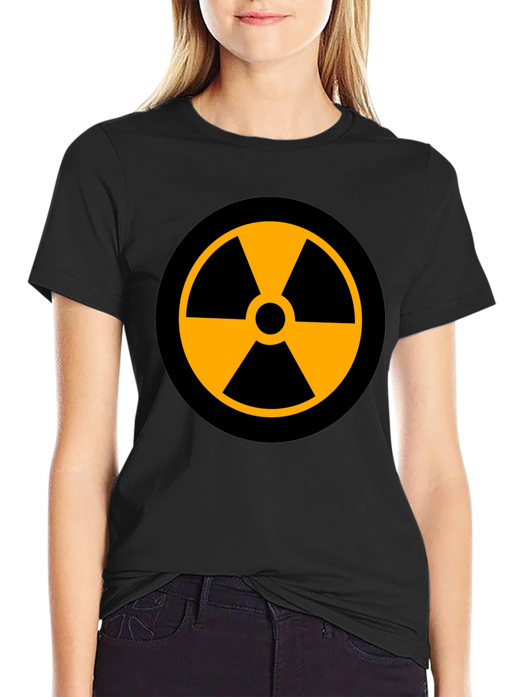 Radioactive Symbol Graphic Print T-Shirt