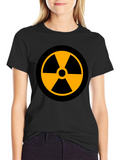 Radioactive Symbol Graphic Print T-Shirt