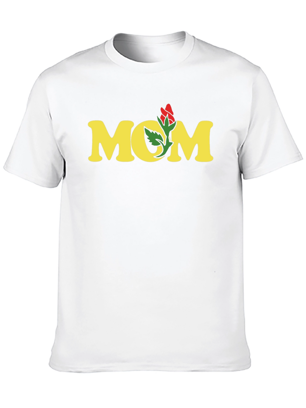 Mom Rose Graphic Tee - Soft Cotton Blend Shirt