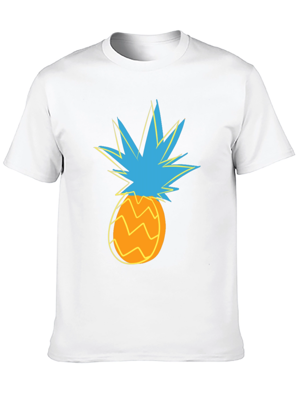 Funky Pineapple Graphic Tee - Stylish Black Cotton T-Shirt