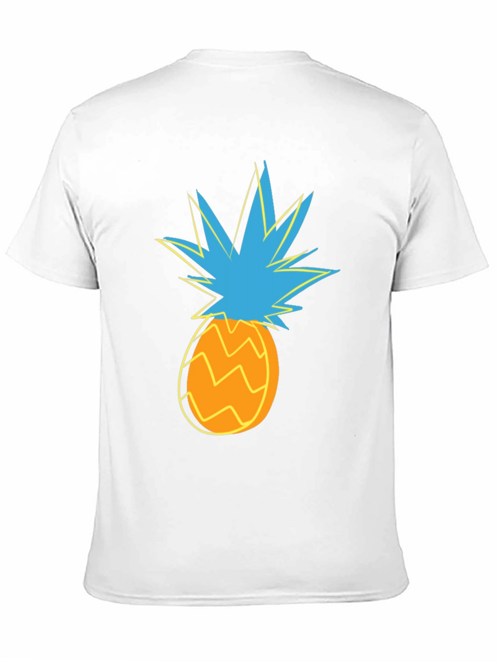 Funky Pineapple Graphic Tee - Stylish Black Cotton T-Shirt