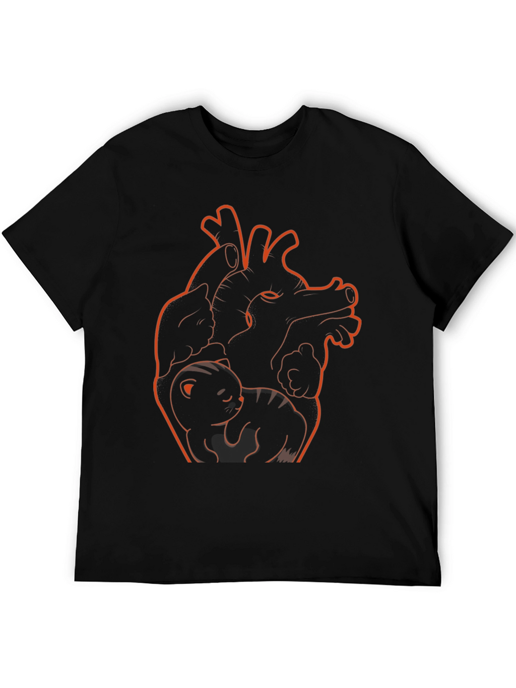 Anatomical Heart Cat T-Shirt
