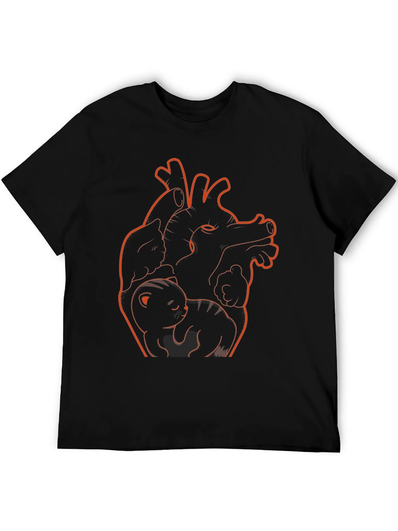 Anatomical Heart Cat T-Shirt