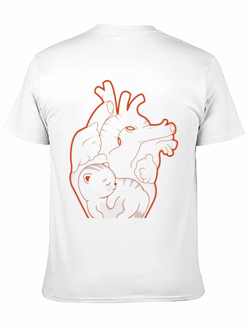 Anatomical Heart Cat T-Shirt