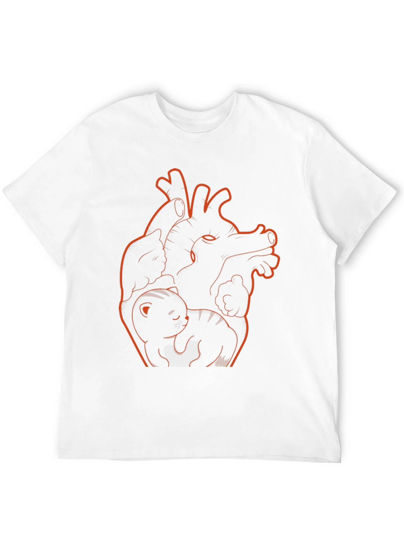 Anatomical Heart Cat T-Shirt