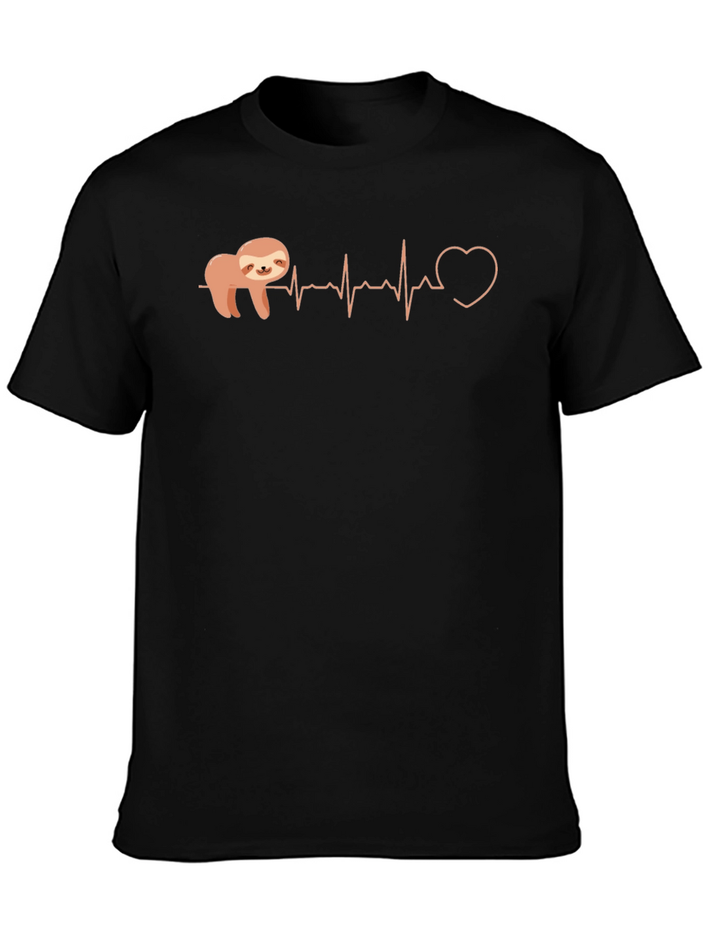Sloth Heartbeat Graphic Tee - Relaxed Fit