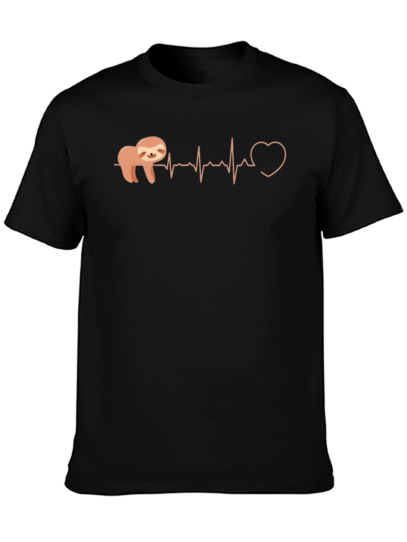 Sloth Heartbeat Graphic Tee - Relaxed Fit