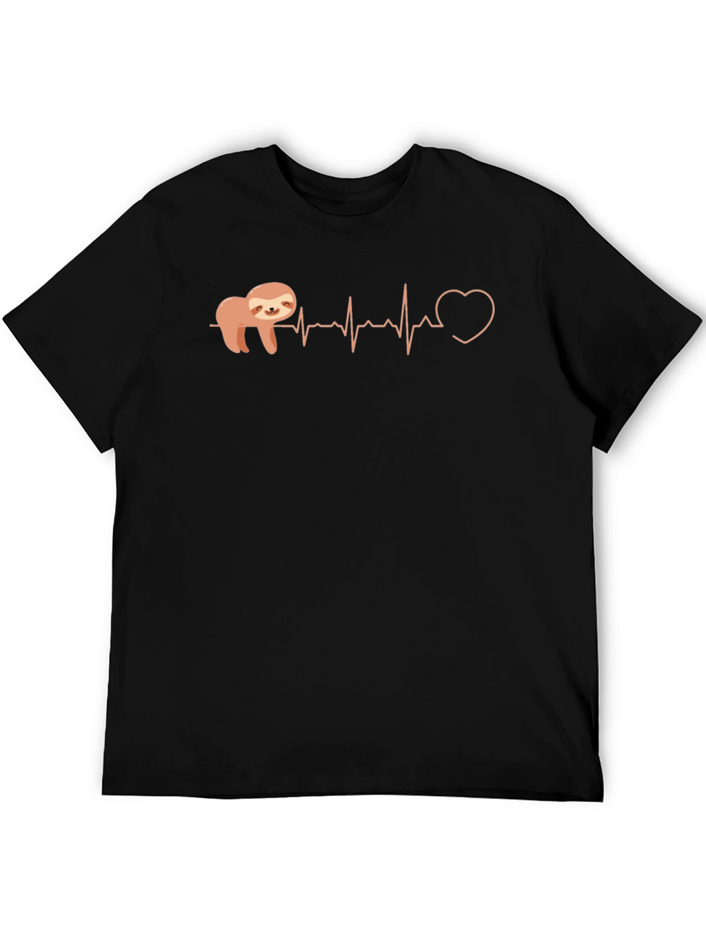 Sloth Heartbeat Graphic Tee - Relaxed Fit