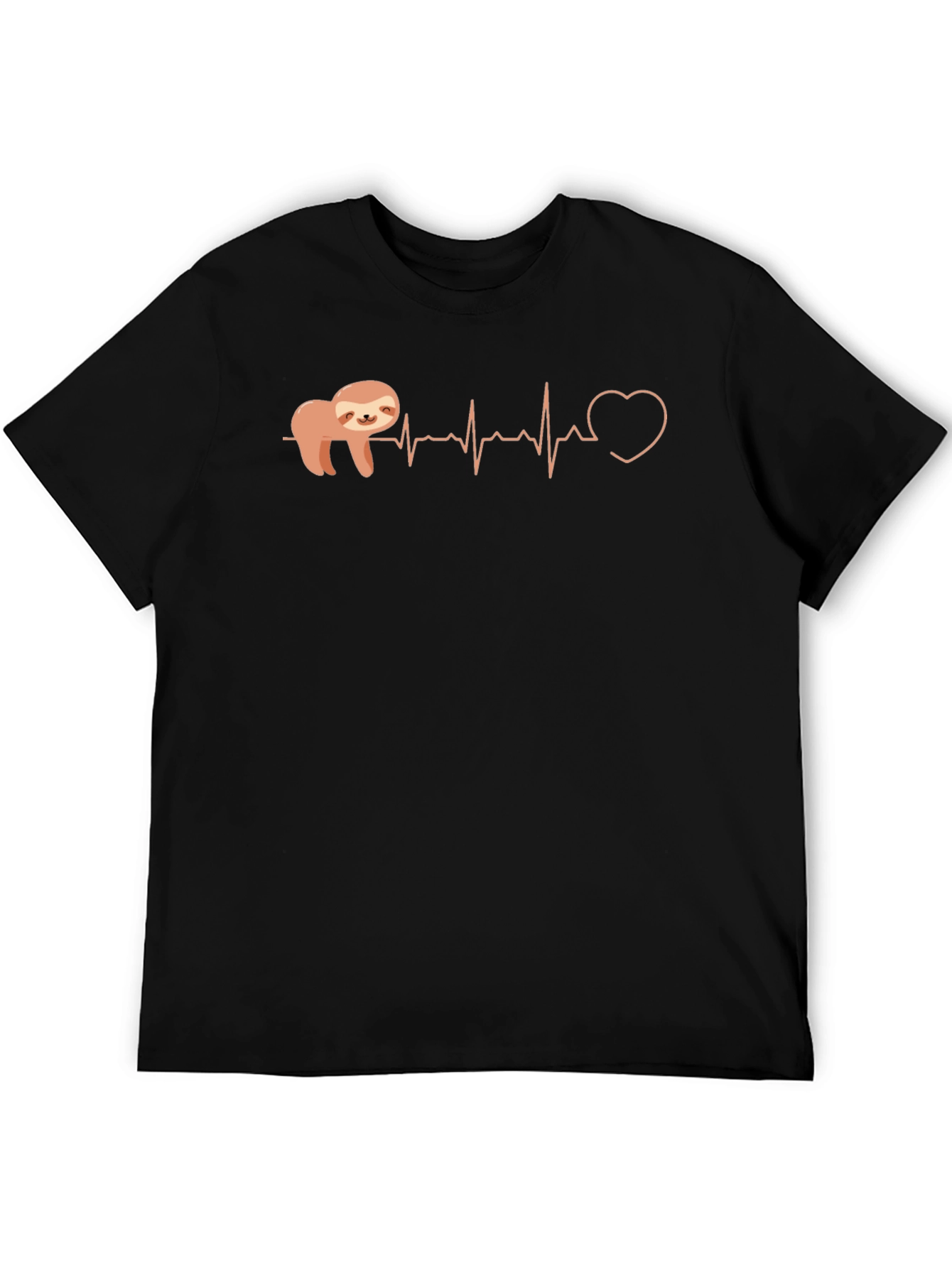 Sloth Heartbeat Graphic Tee - Relaxed Fit