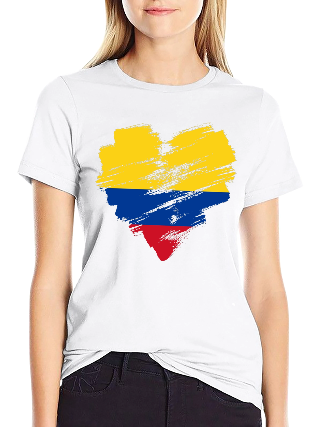 Colombian Flag Heart T-Shirt