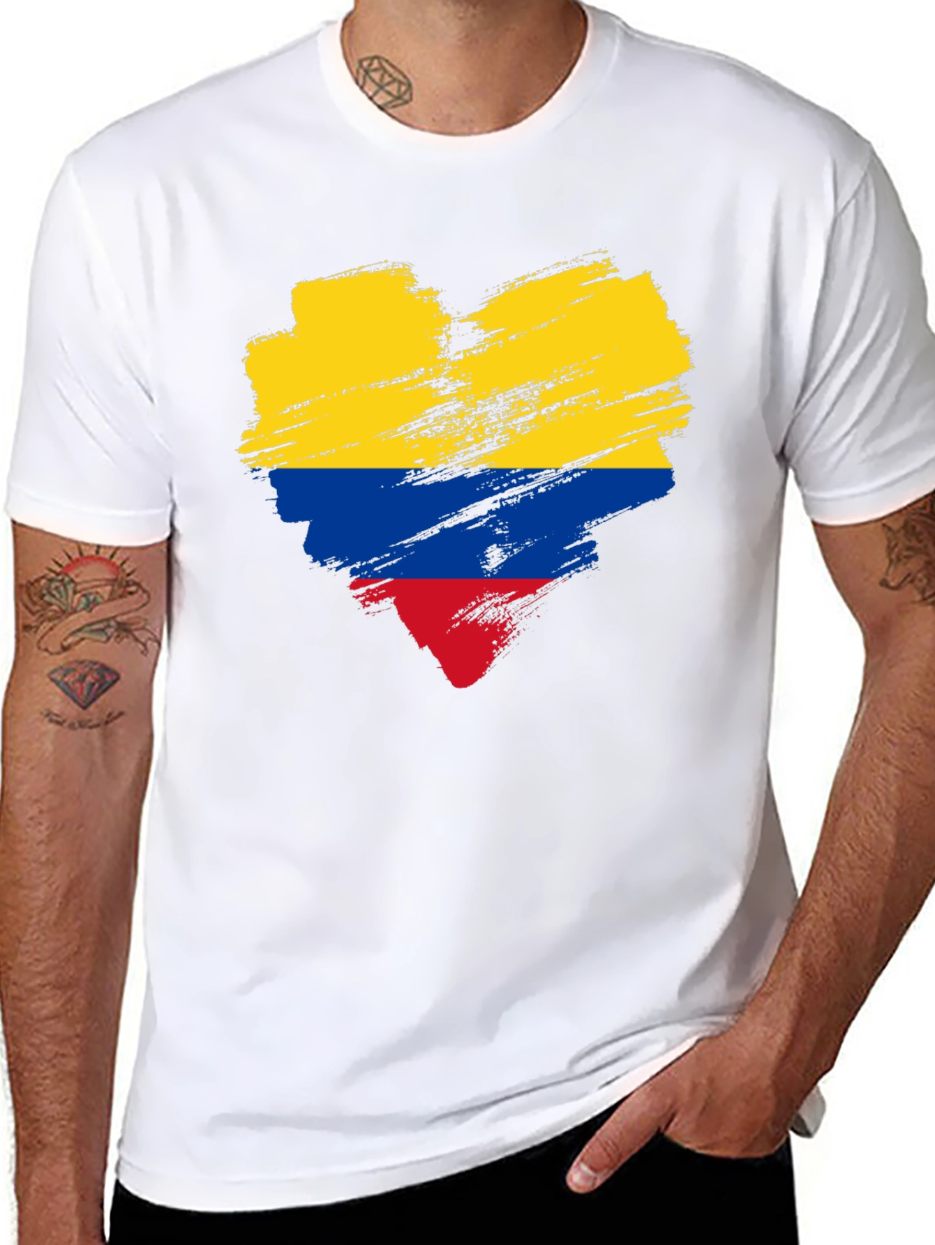 Colombian Flag Heart T-Shirt