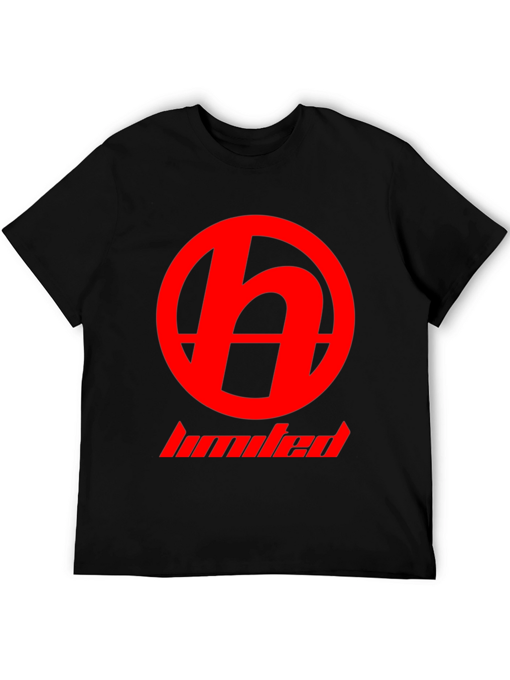 Red Logo Black T-Shirt - Modern Casual Wear