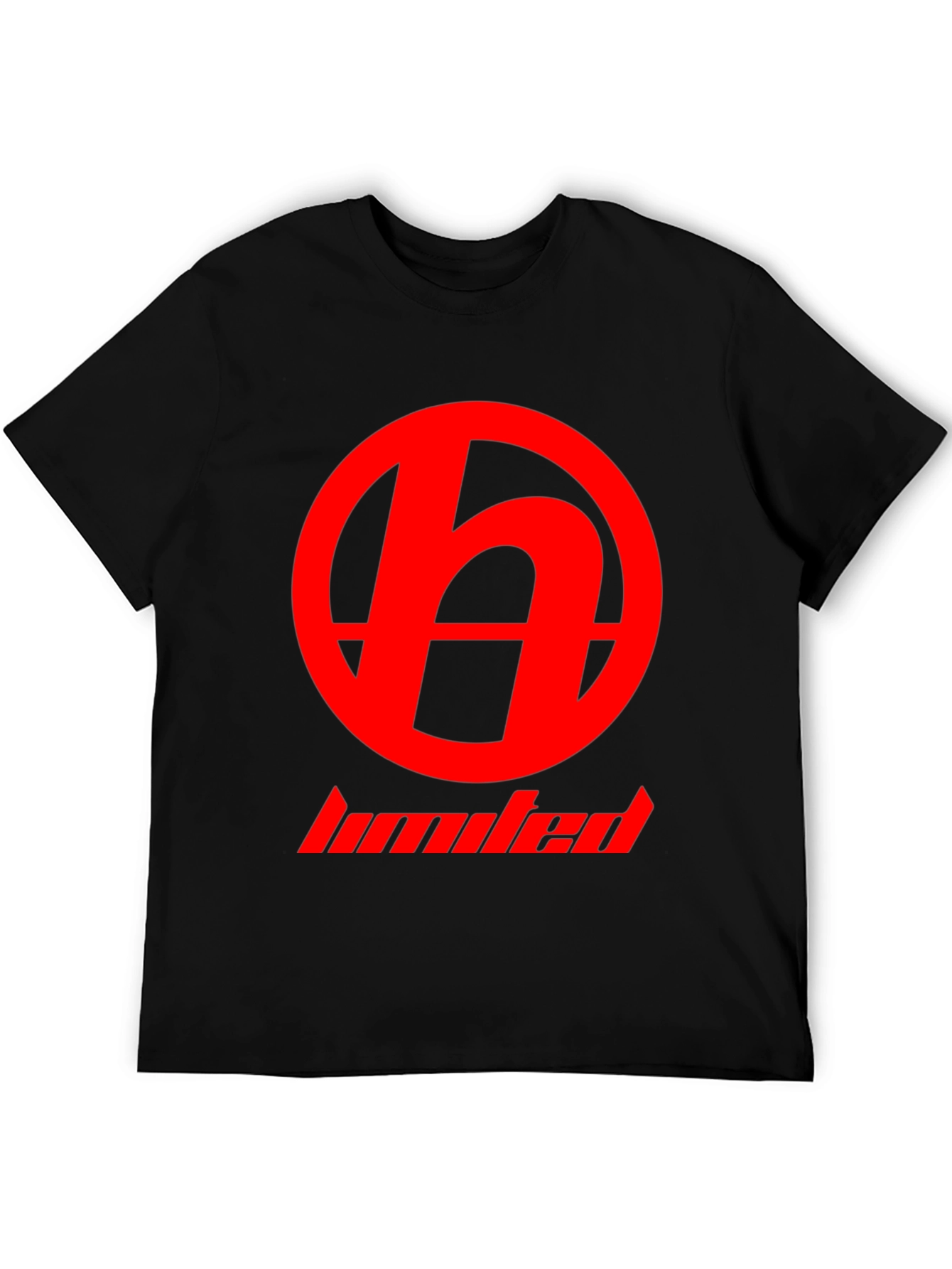 Red Logo Black T-Shirt - Modern Casual Wear