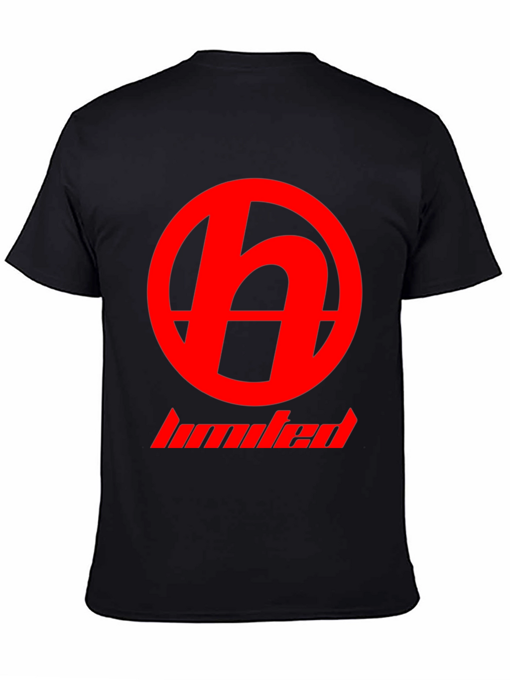 Red Logo Black T-Shirt - Modern Casual Wear