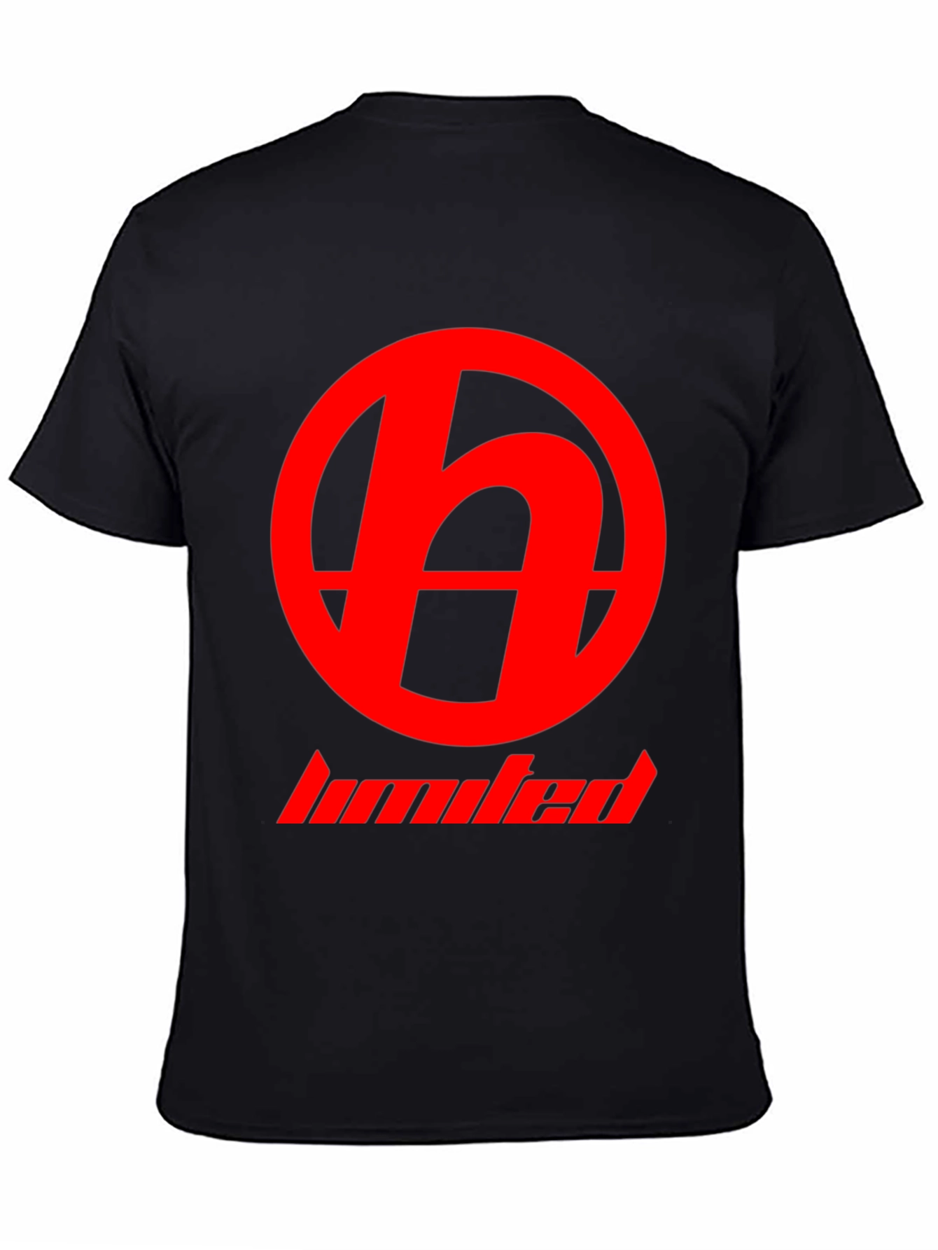 Red Logo Black T-Shirt - Modern Casual Wear