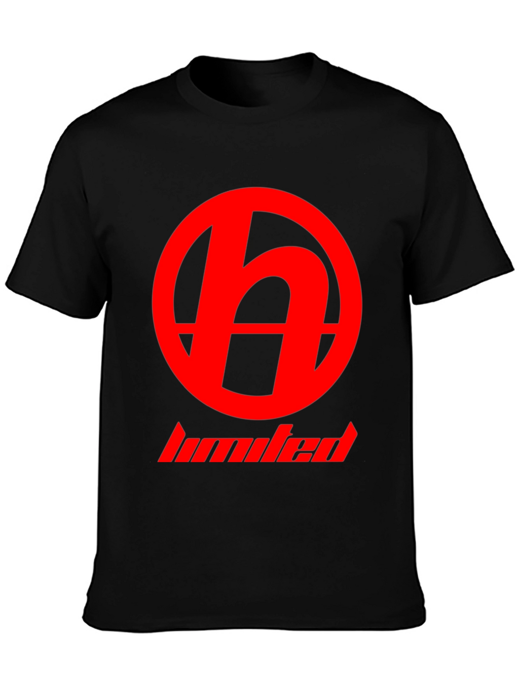 Red Logo Black T-Shirt - Modern Casual Wear