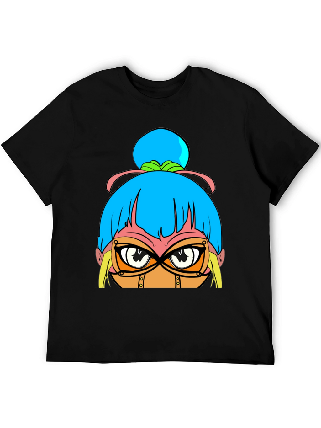 Anime Girl Graphic Black T-Shirt