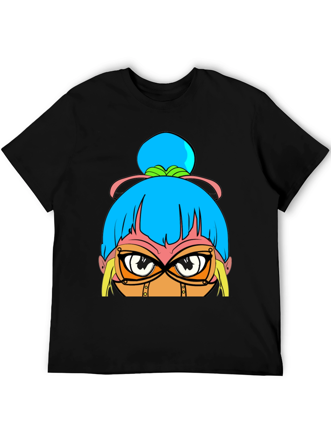 Anime Girl Graphic Black T-Shirt