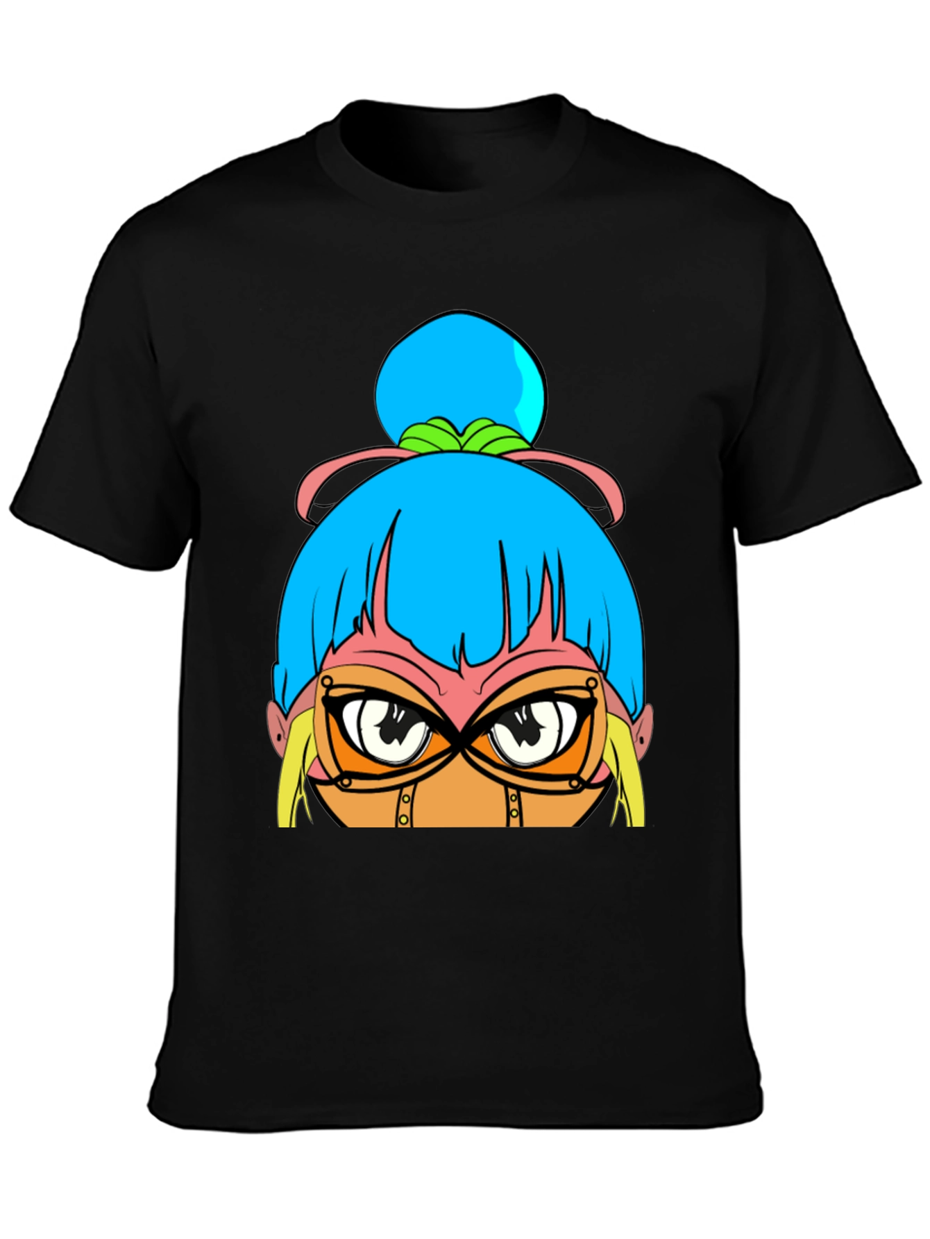 Anime Girl Graphic Black T-Shirt