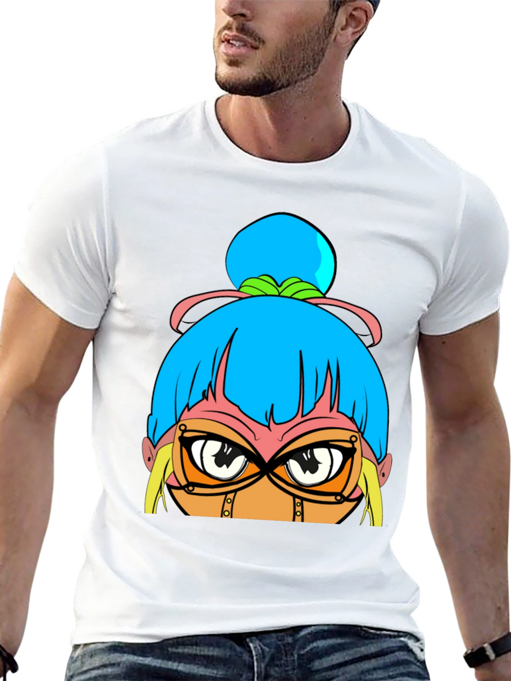 Anime Girl Graphic Black T-Shirt