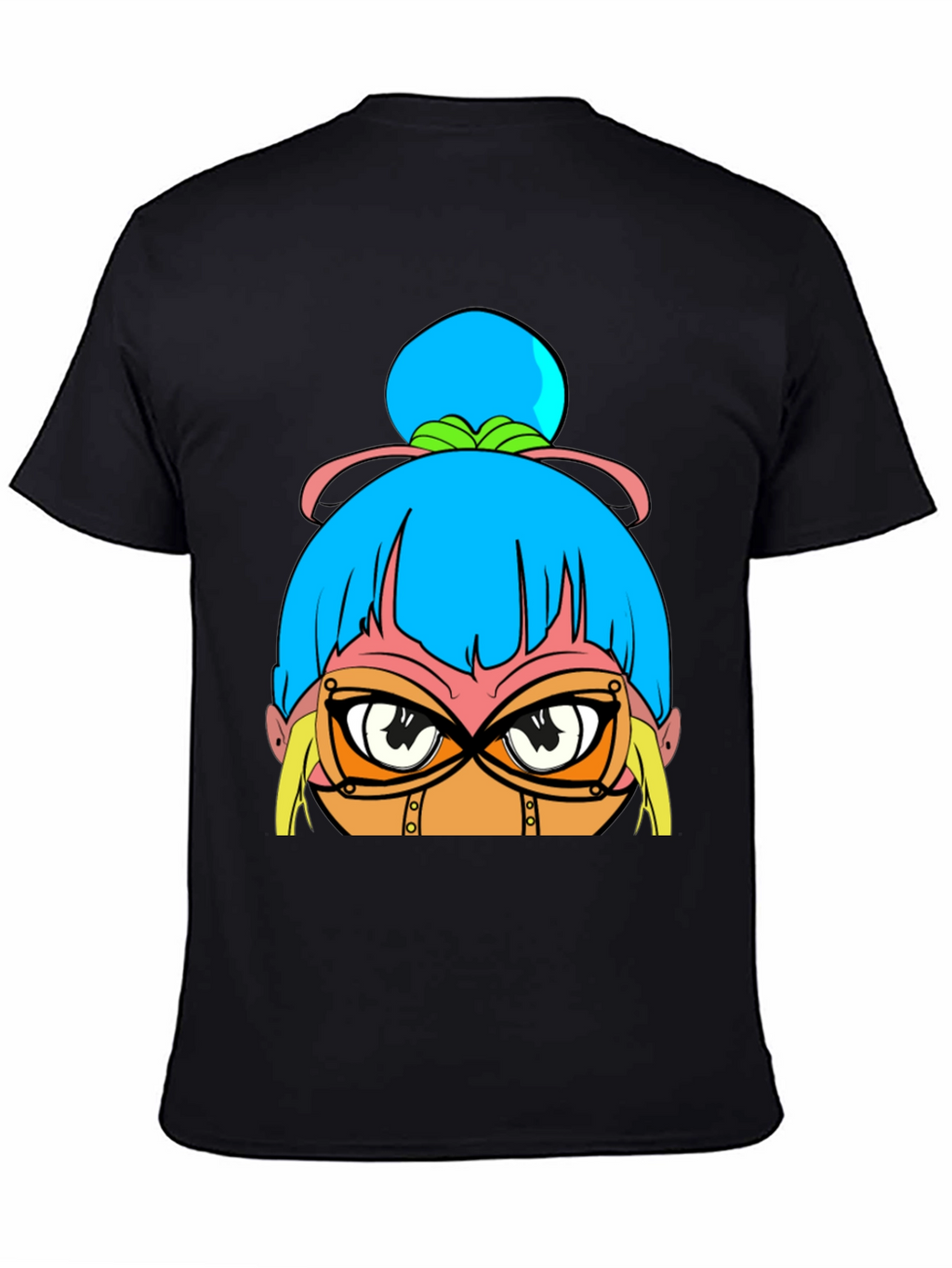 Anime Girl Graphic Black T-Shirt