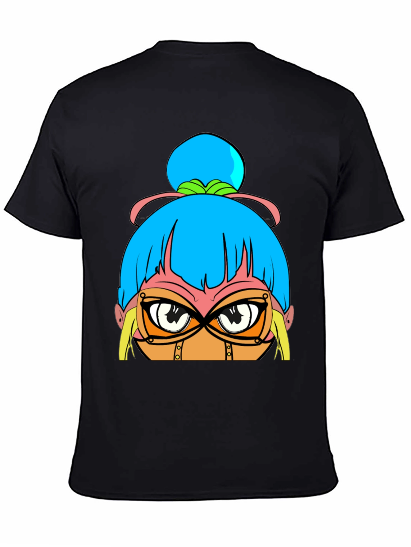 Anime Girl Graphic Black T-Shirt