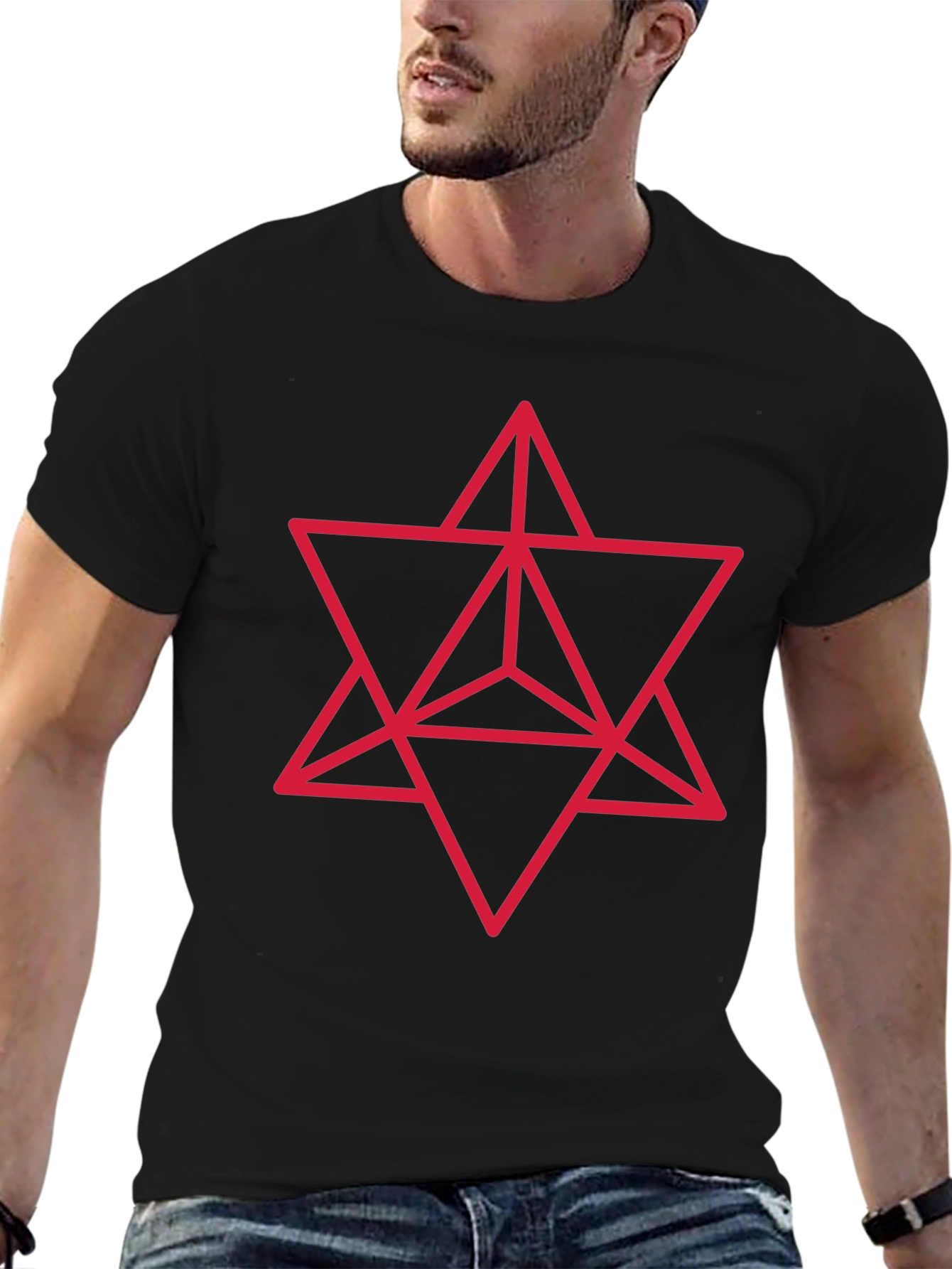 Geometric Merkaba Star T-Shirt