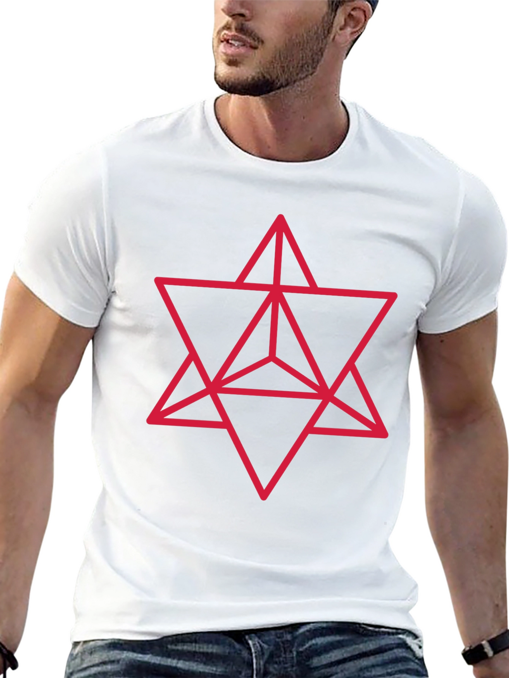 Geometric Merkaba Star T-Shirt