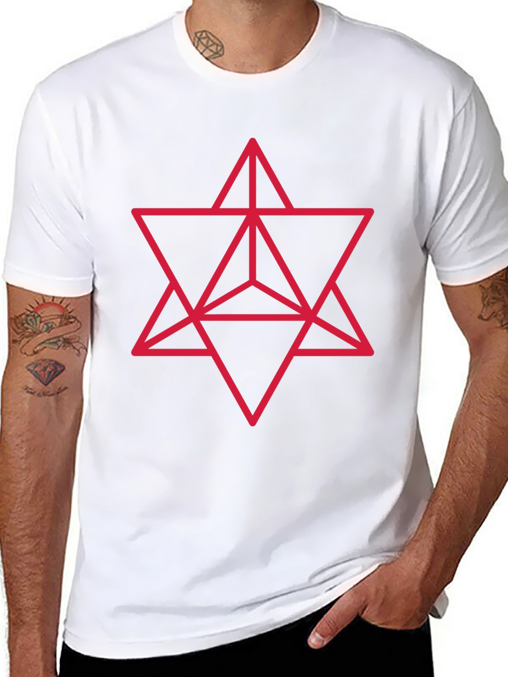 Geometric Merkaba Star T-Shirt