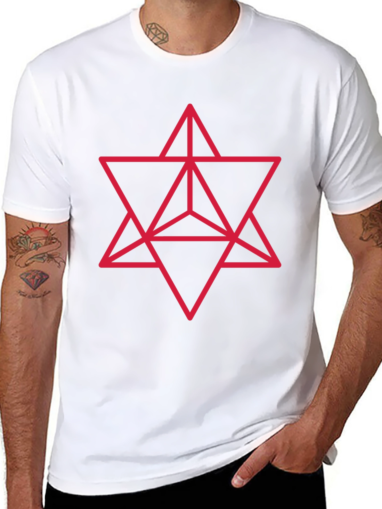 Geometric Merkaba Star T-Shirt