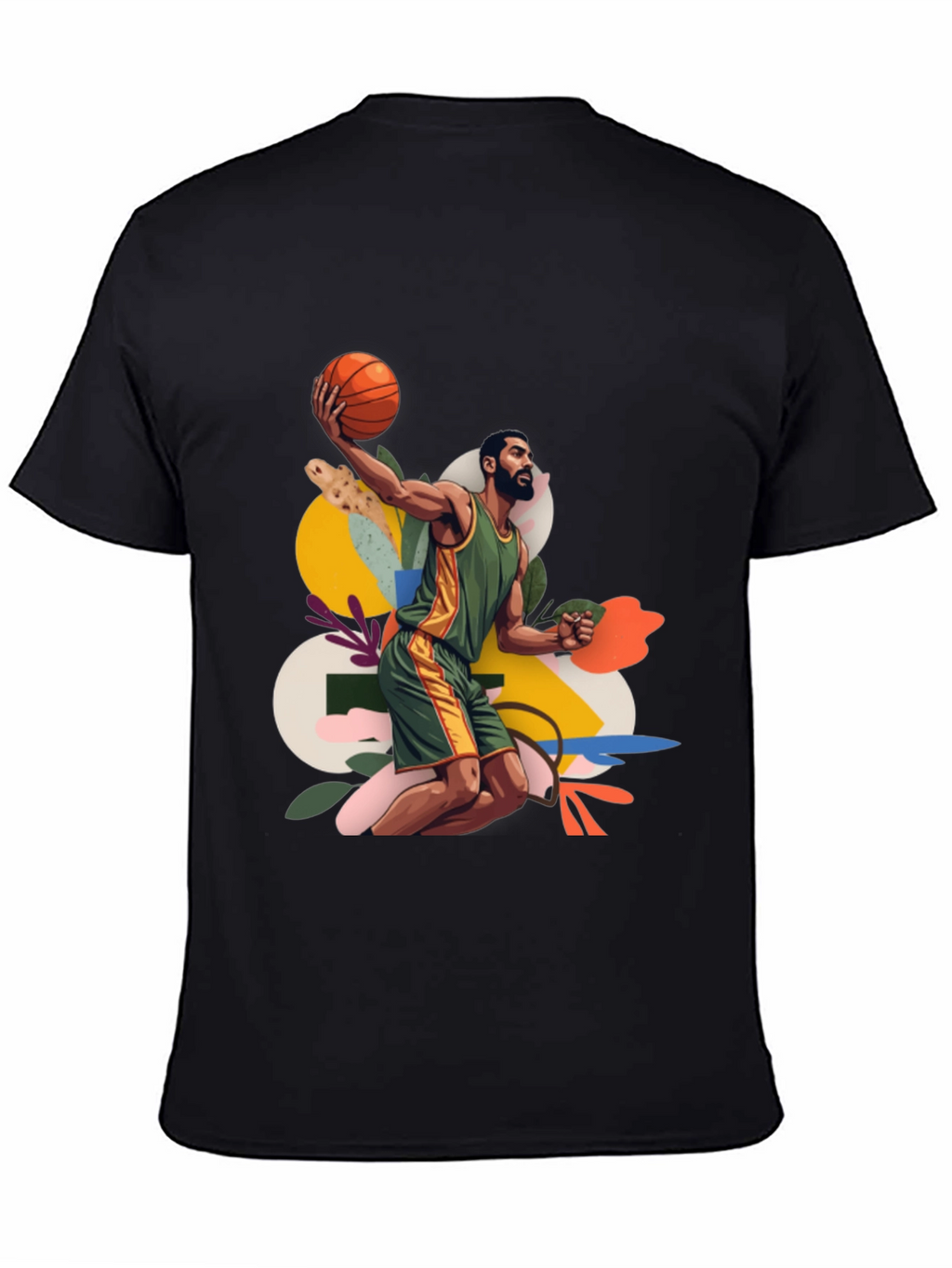 Basketball Art Graphic Tee - Stylish Menswear