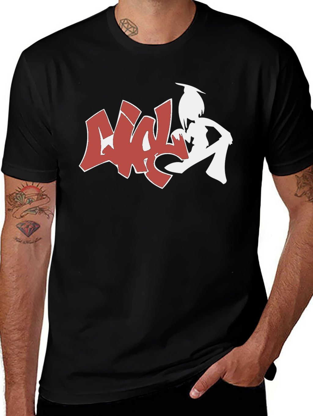 Cool Graphic Tee - Black Shirt with Unique Design